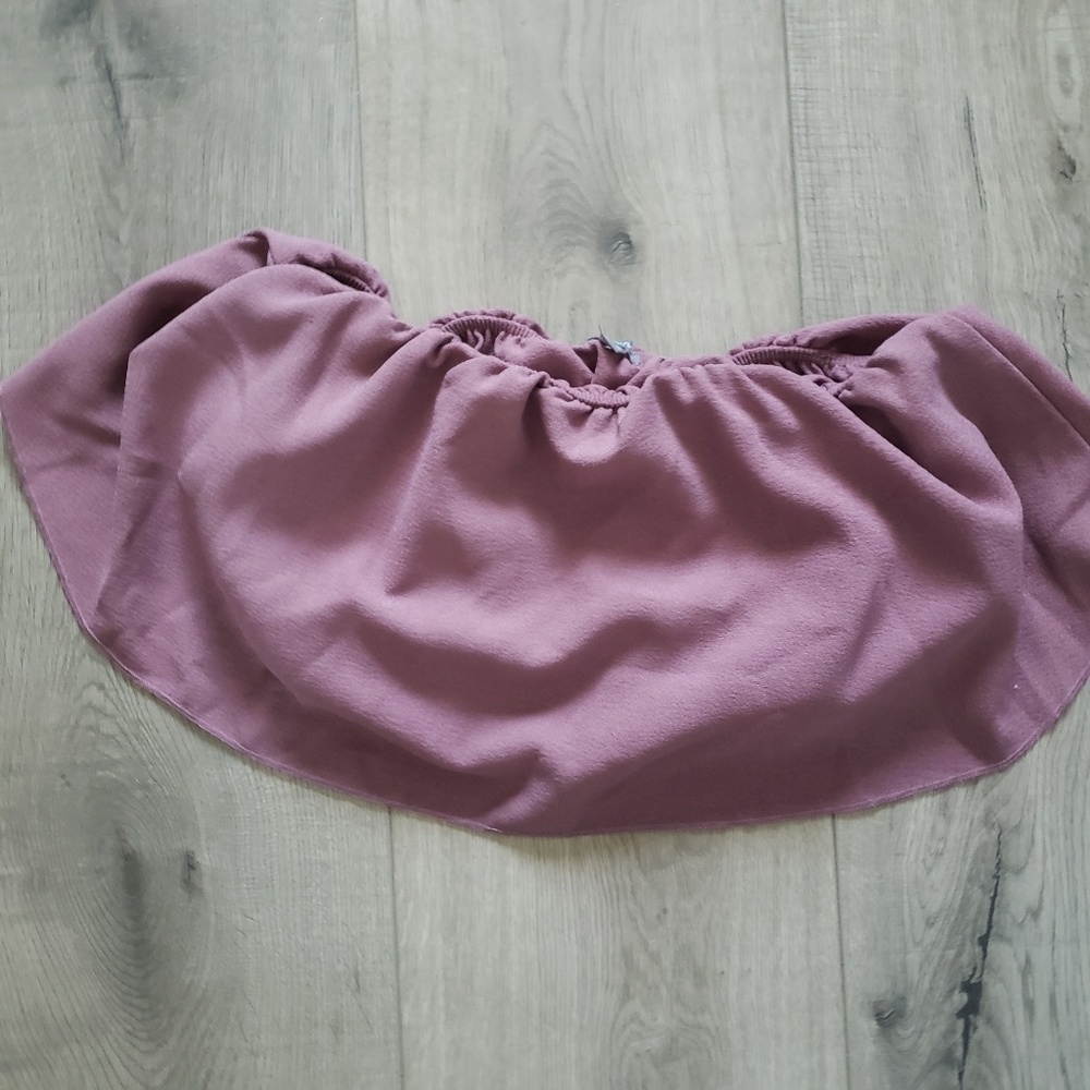 Charlotte russe pink flowy tube top
